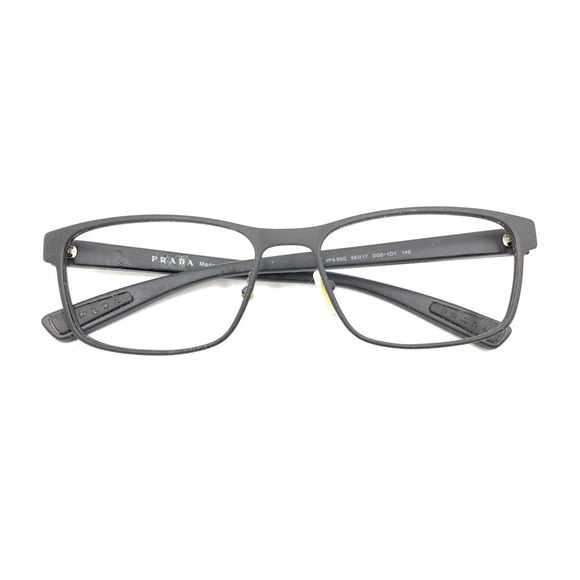 Prada VPS 50G DG0-1O1 Matte Black Red Eyeglasses Frames 55-17 140 Italy Designer - Picture 12 of 12